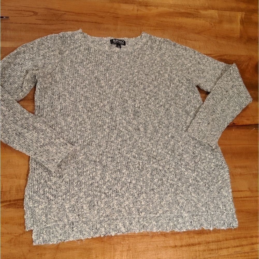 Buffalo David Button sweater gray small